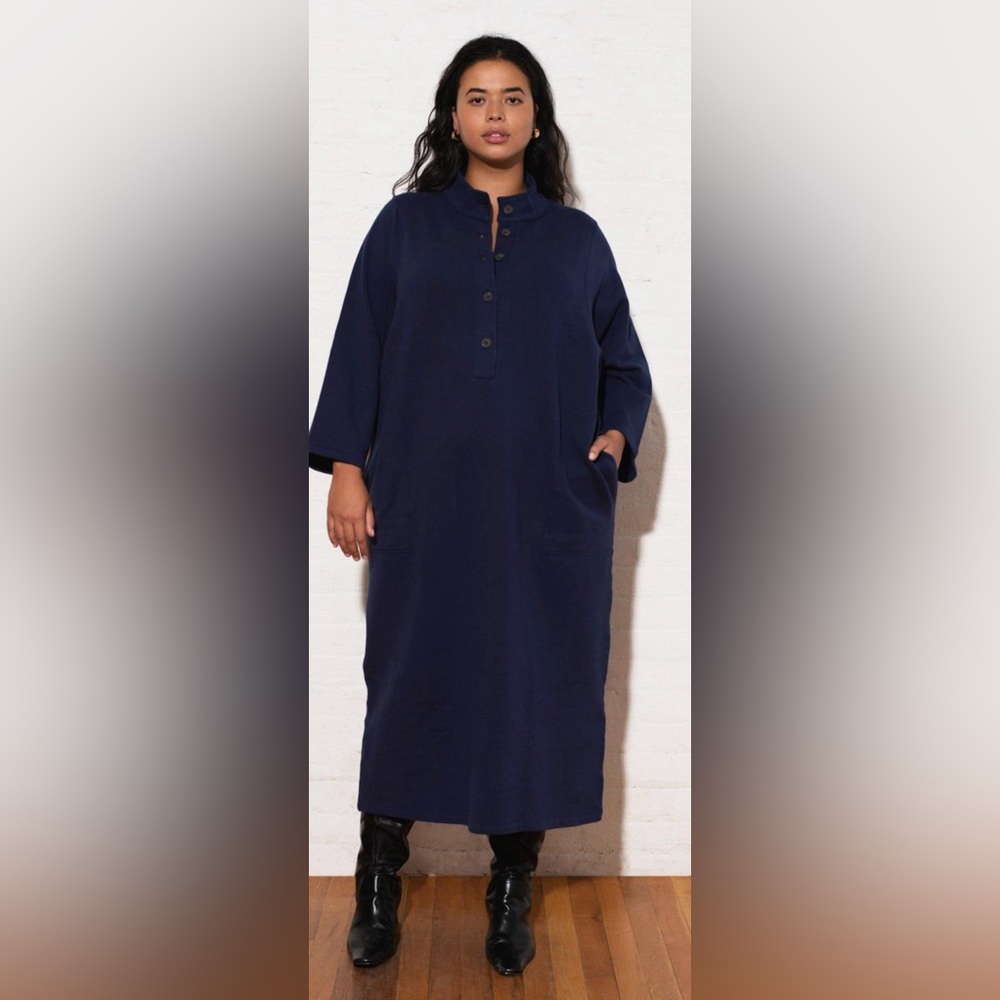 Mara Hoffman Navy Sadia Dress Size XS